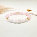 Imagens de Pulseira Quartzo Rosa e Selenita
